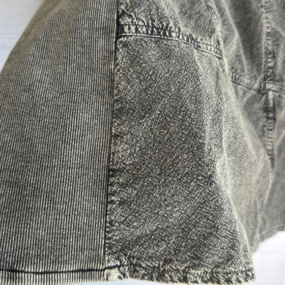 Parsley & Sage M Green Embroidered Denim Look Button Front Shirt Top . Size XL - Picture 5 of 7